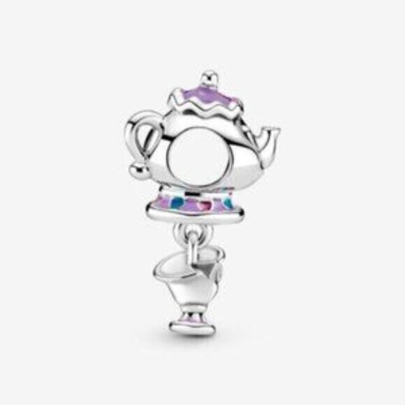 Pandora Disney Beauty and the Beast Mrs. Potts and Chip Dangle Charm - Picture 4 of 5